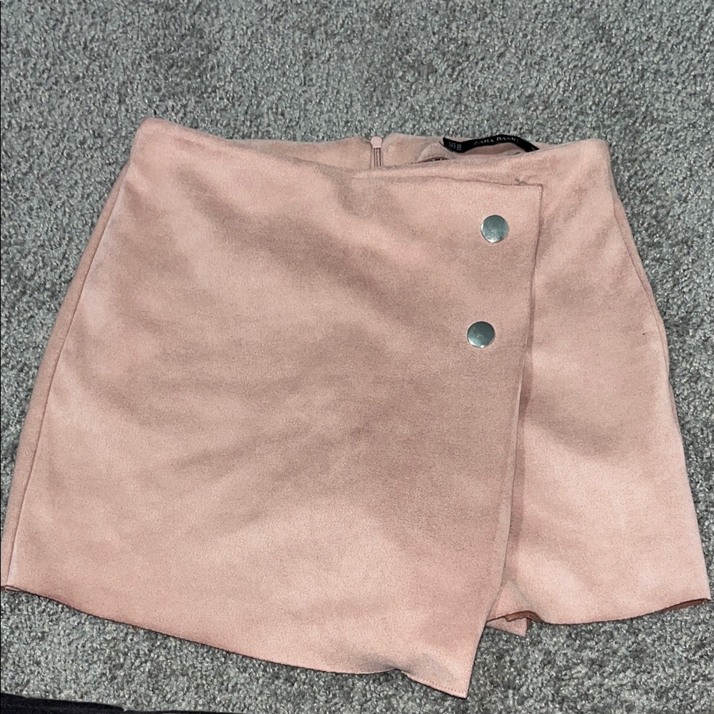 Zara Blush Pink High-Waisted Shorts